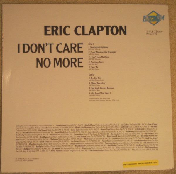 I Don't Care No More