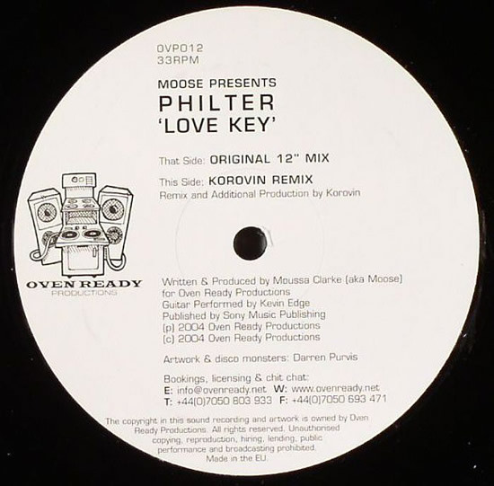 Philter - Love Key | Oven Ready (OVP 012) - main Philter - Love Key | Oven Ready (OVP 012) - main