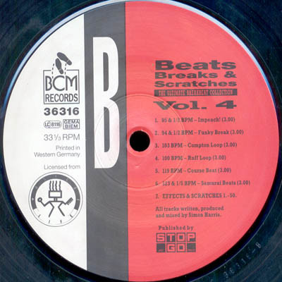 Simon Harris - Beats, Breaks & Scratches Volume 4 | BCM Records (BCM 36316) - 4 Simon Harris - Beats, Breaks & Scratches Volume 4 | BCM Records (BCM 36316) - 4