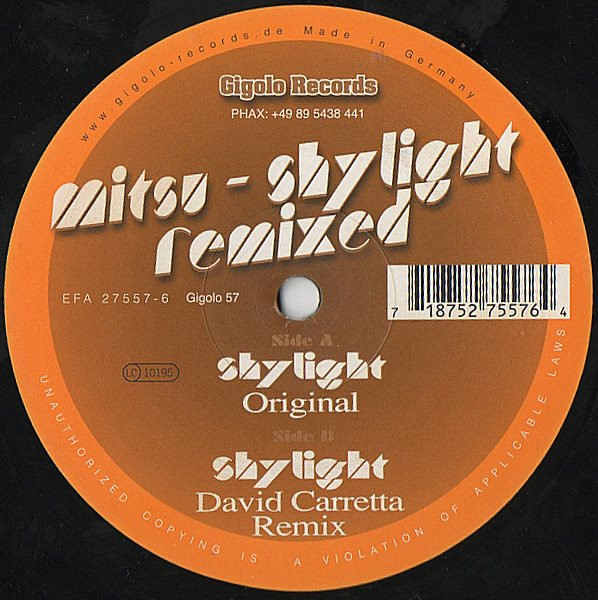 Mitsu - Shylight (Remixed) | International Deejay Gigolo Records (Gigolo  57)