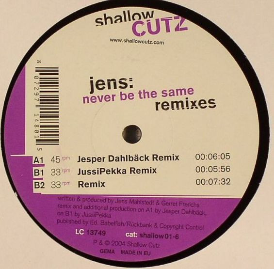 Jens - Never Be The Same (Remixes) | Shallow Cutz (shallow 01-6)