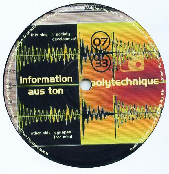 Polytechnique - Information Aus Ton | Salpeter Records (kno307) - 3 Polytechnique - Information Aus Ton | Salpeter Records (kno307) - 3