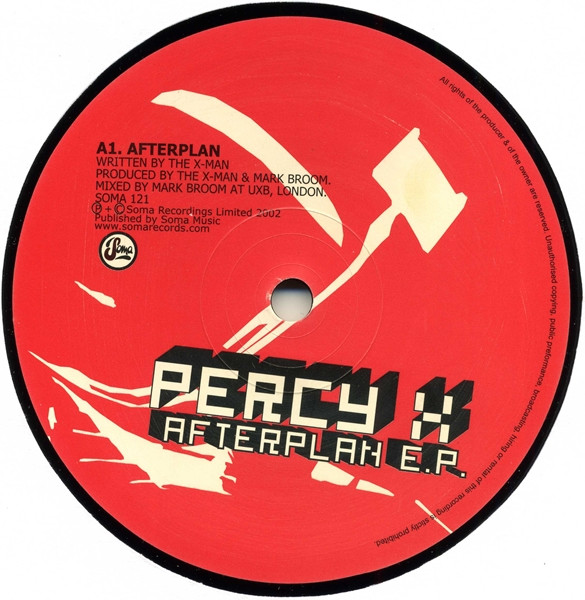Percy X - Afterplan E.P. | Soma Quality Recordings (SOMA121) - 2