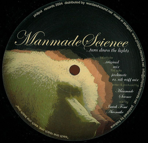 Manmade Science - Turn Down The Lights | Philpot (PHP009)