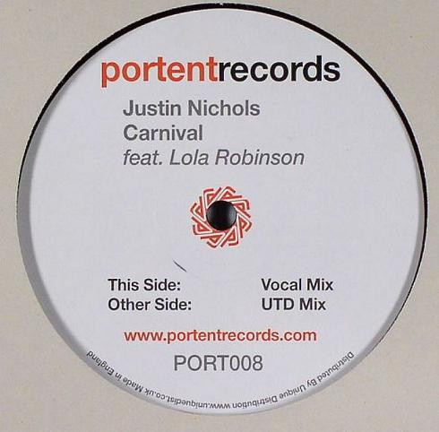 Justin Nichols - Carnival | Portent Records (PORT008) - main