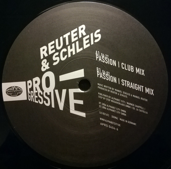 Manuel Reuter & Manuel Schleis - Passion | Alphabet City Progressive (APRO 0404-6) - 3