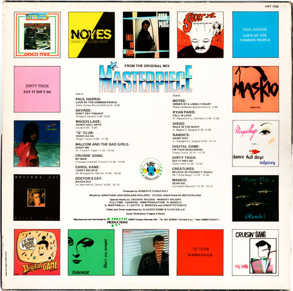 Various - Masterpiece | Il Discotto Productions (ART 1035) - 2
