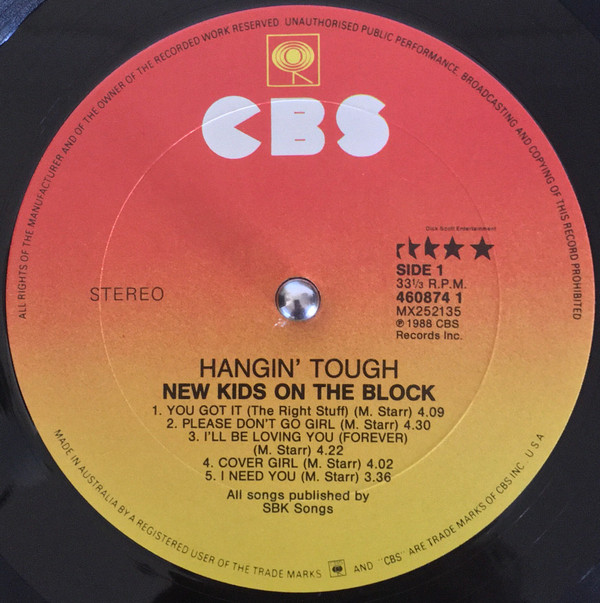 New Kids On The Block - Hangin' Tough | CBS (460874 1) - 3
