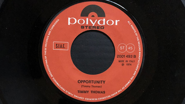 Timmy Thomas - What Can I Tell Her / Opportunity | Polydor (2001 493) - 4