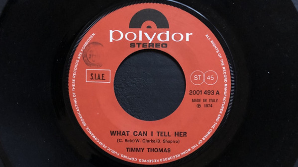 Timmy Thomas - What Can I Tell Her / Opportunity | Polydor (2001 493) - 3