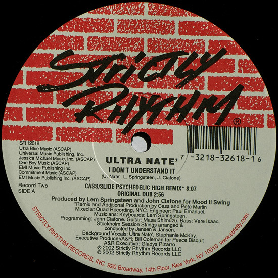 Ultra Naté - I Don't Understand It | Strictly Rhythm (SR 12618) - 4