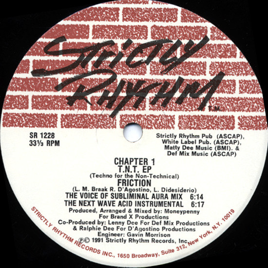 Chapter 1 - T.N.T. EP (Techno For The Non-Technical) | Strictly Rhythm (SR 1228) - 2 Chapter 1 - T.N.T. EP (Techno For The Non-Technical) | Strictly Rhythm (SR 1228) - 2