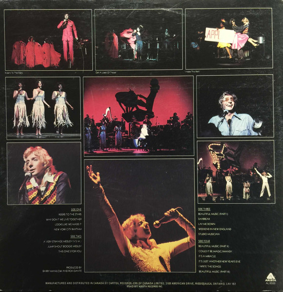 Barry Manilow - Live | Arista (AL 8500) - 3 Barry Manilow - Live | Arista (AL 8500) - 3