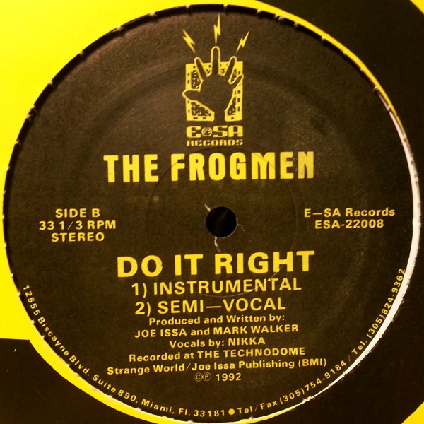 The Frogmen - Do It Right | E-SA Records (ESA-22008) - main The Frogmen - Do It Right | E-SA Records (ESA-22008) - main