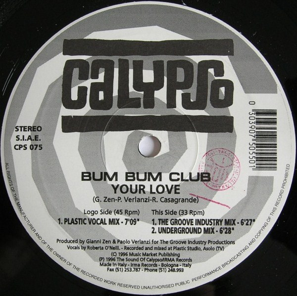 Bum Bum Club - Your Love | Calypso Records (CPS 075) - 4 Bum Bum Club - Your Love | Calypso Records (CPS 075) - 4