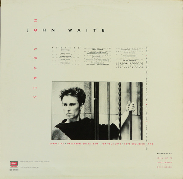 John Waite - No Brakes | EMI America (64 2401841) - 2 John Waite - No Brakes | EMI America (64 2401841) - 2