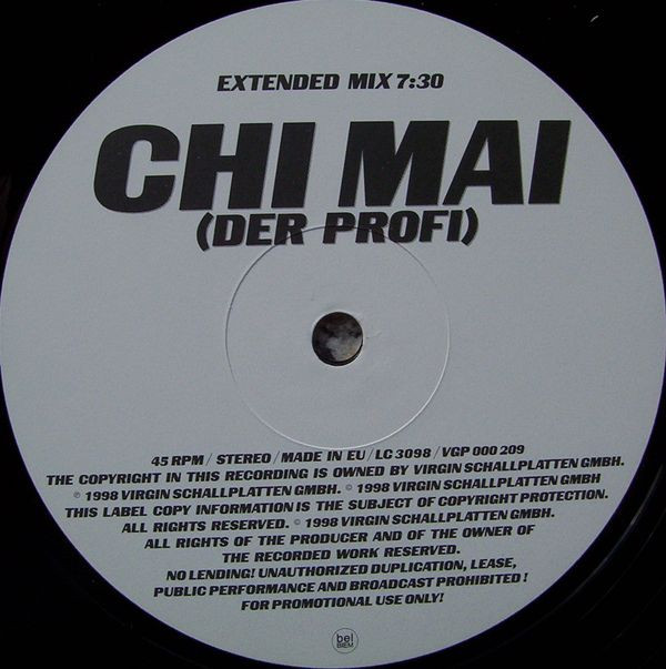 Killerloop Meets John B. Norman - Chi Mai (Der Profi) | Virgin (VGP 000 209) - 3