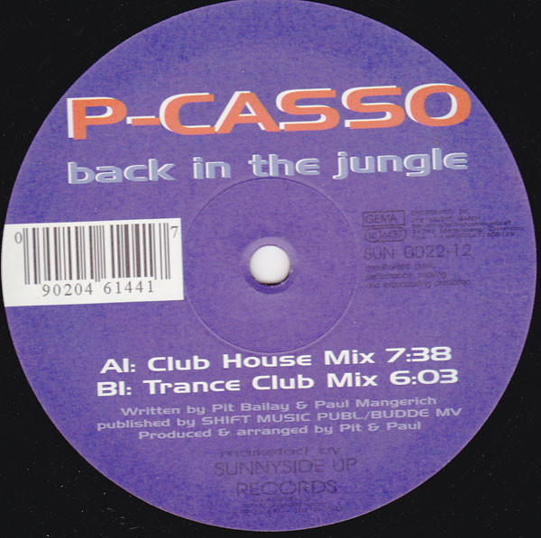 P-Casso - Back In The Jungle | Sunnyside Up (SUN 0022-12) - main