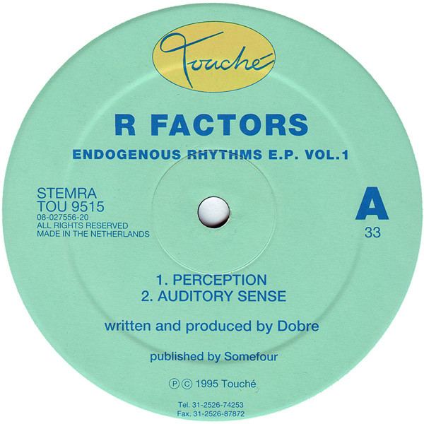 R Factors - Endogenous Rhythms E.P. Vol. 1 | Touché (TOU 9515) - main
