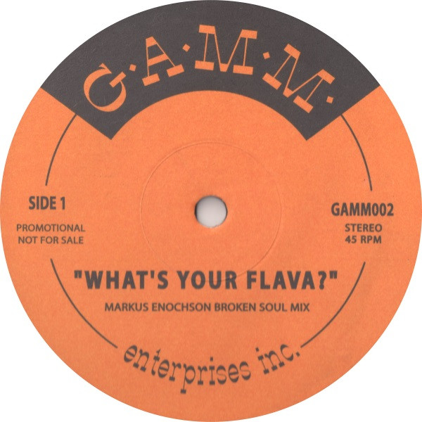 Craig David / Brandy - What's Your Flava? / What About Us | G.A.M.M. (GAMM002)