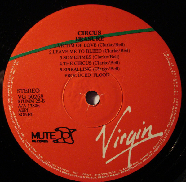 Erasure - The Circus | Mute (VG 50268) - 4