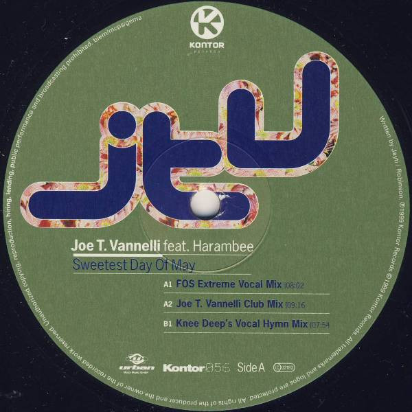 Joe T. Vannelli Feat. Harambee - Sweetest Day Of May | Kontor Records (Kontor056) - 3 Joe T. Vannelli Feat. Harambee - Sweetest Day Of May | Kontor Records (Kontor056) - 3