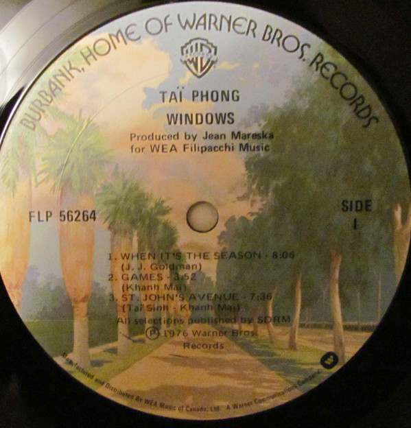 Taï Phong - Windows | Warner Bros. Records (FLP 56264) - 3 Taï Phong - Windows | Warner Bros. Records (FLP 56264) - 3