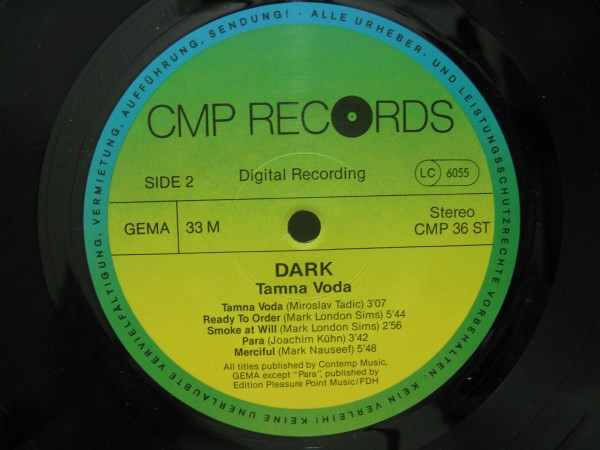 Dark - Tamna Voda | CMP Records (CMP 36 ST) - 5 Dark - Tamna Voda | CMP Records (CMP 36 ST) - 5