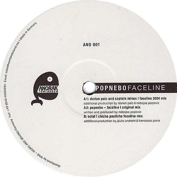 Popnebo - Faceline | Anorak Tonträger (ANO 001) - main
