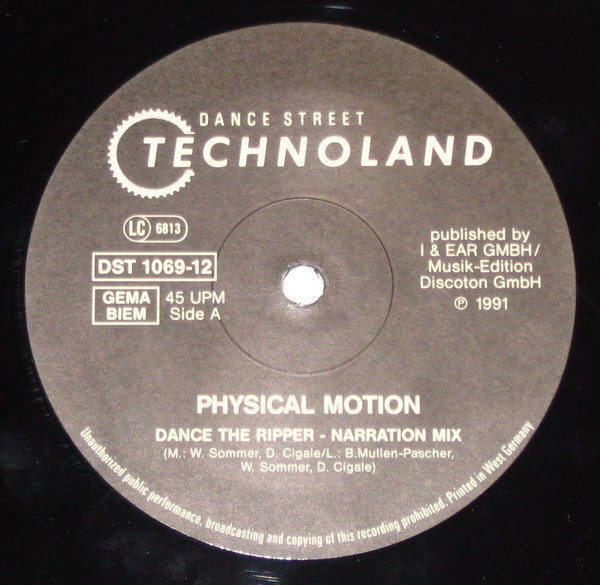 Physical Motion - Dance The Ripper | Dance Street (DST 1069-12) - 2