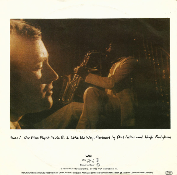 Phil Collins - One More Night | WEA (259 102-7) - 2 Phil Collins - One More Night | WEA (259 102-7) - 2