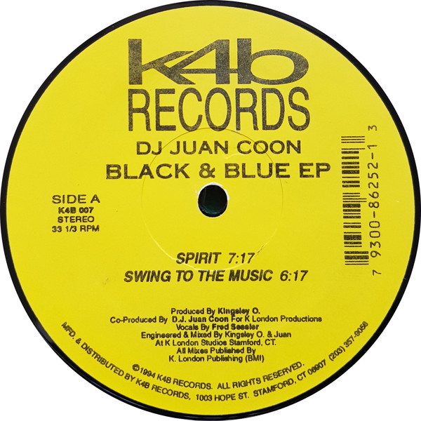 DJ Juan Coon - Black & Blue EP | K4B Records (K4B 007) - 2 DJ Juan Coon - Black & Blue EP | K4B Records (K4B 007) - 2