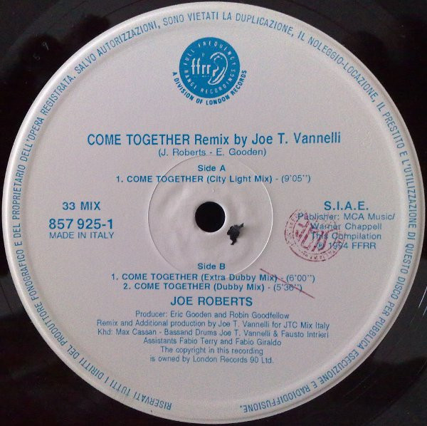 Joe Roberts - Come Together | FFRR (857 925-1) - 3 Joe Roberts - Come Together | FFRR (857 925-1) - 3