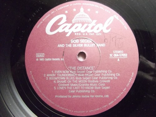 Bob Seger & The Silver Bullet Band - The Distance | Capitol Records (3C 064-57032) - 3