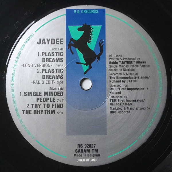 Jaydee - Plastic Dreams | R & S Records (RS 92027) - 4 Jaydee - Plastic Dreams | R & S Records (RS 92027) - 4