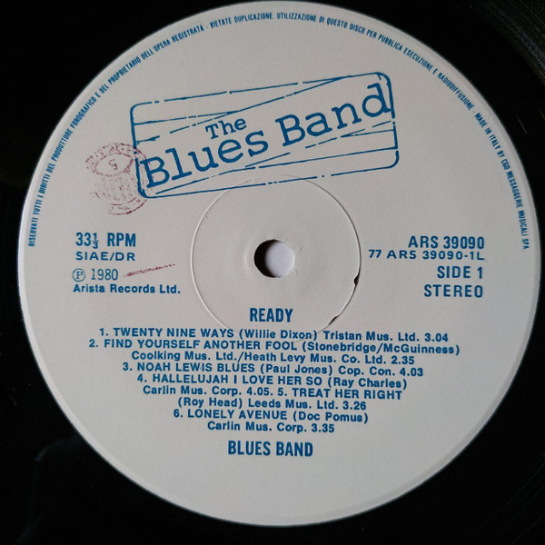 The Blues Band - Ready | Arista (ARS 39090) - 4