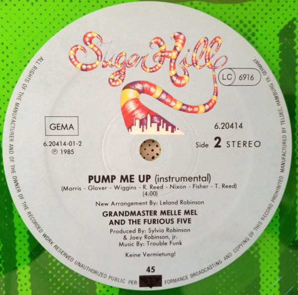Grandmaster Melle Mel & The Furious Five - Pump Me Up | Sugar Hill Records (6.20414) - 3