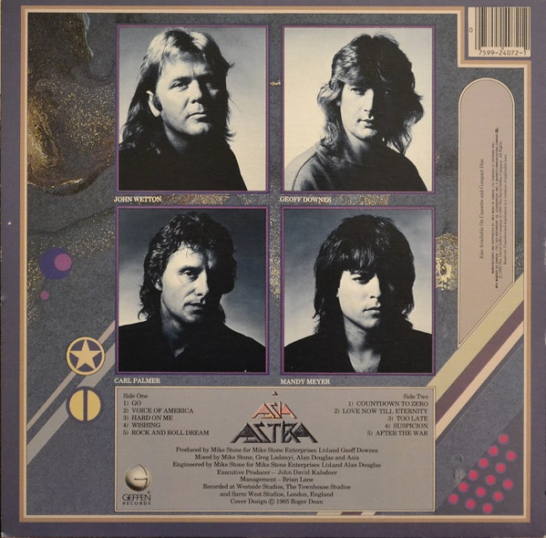 Asia - Astra | Geffen Records (XGHS 24072) - 2 Asia - Astra | Geffen Records (XGHS 24072) - 2