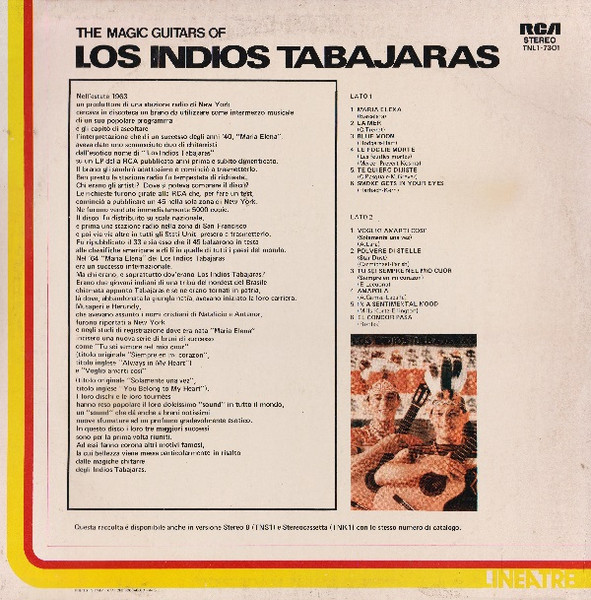 Los Indios Tabajaras - The Magic Guitars Of Los Indios Tabajaras | RCA (TNL1-7301) - 2