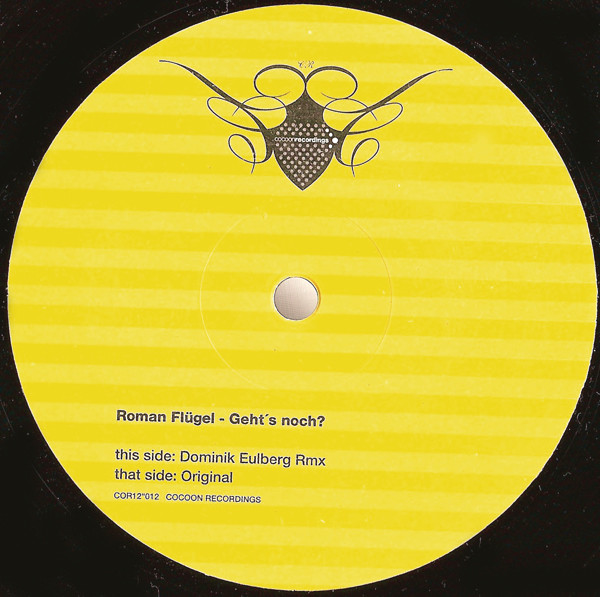 Roman Flügel - Geht's Noch? | Cocoon Recordings (COR12"012) - 4 Roman Flügel - Geht's Noch? | Cocoon Recordings (COR12"012) - 4