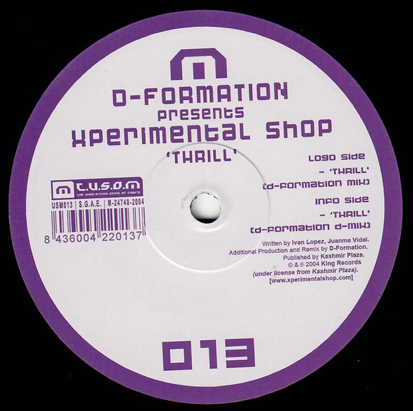 Xperimental Shop - Thrill | T.U.S.O.M. Recordings (USM013) - 2