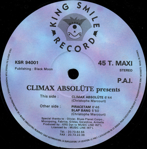 Climax Absolüte - Climax Absolüte | King Smile Record (KSR 94001)