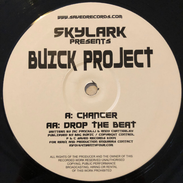 Skylark Presents Buick Project - Chancer / Drop The Beat | Saved Records (SAVED001) - 4