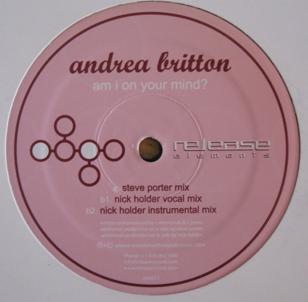 Andrea Britton - Am I On Your Mind? | Release Elements (ele011) - 2 Andrea Britton - Am I On Your Mind? | Release Elements (ele011) - 2