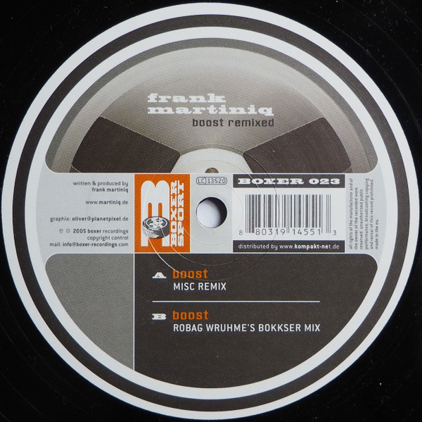 Frank Martiniq - Boost (Remixed) | Boxer Recordings (BOXER 023) - 2 Frank Martiniq - Boost (Remixed) | Boxer Recordings (BOXER 023) - 2