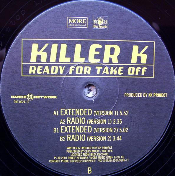Killer K - Ready For Take Off | Dance Network (DNT 0024-12) - 2 Killer K - Ready For Take Off | Dance Network (DNT 0024-12) - 2