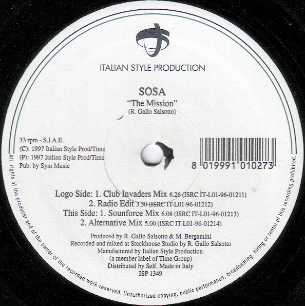 Sosa - The Mission | Italian Style Production (ISP 1349) - main Sosa - The Mission | Italian Style Production (ISP 1349) - main