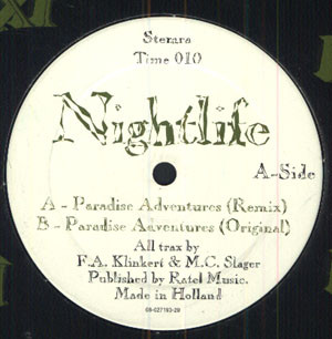 Nightlife - Paradise Adventures | Timeless Records (Time 010) - main Nightlife - Paradise Adventures | Timeless Records (Time 010) - main