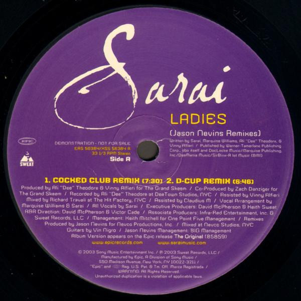 Sarai - Ladies (Remixes) | Epic (EAS 56384)