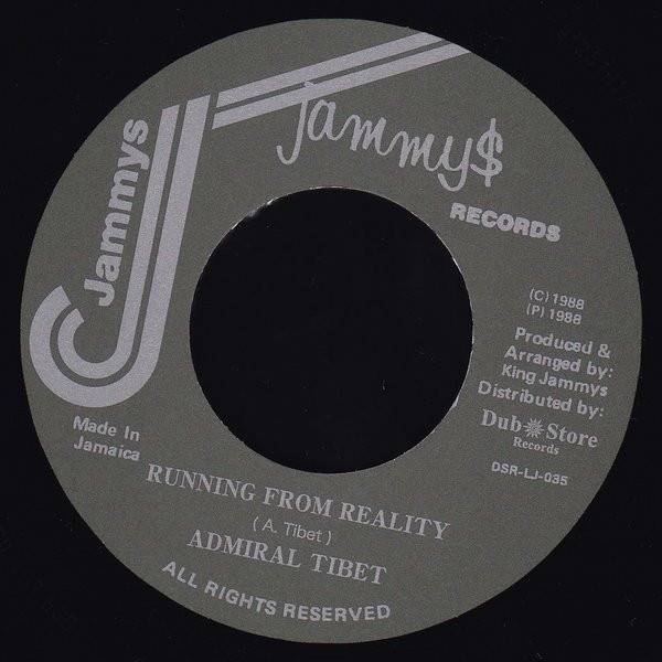 Admiral Tibet - Running From Reality | Jammy's Records (DSR-LJ-035) - 2